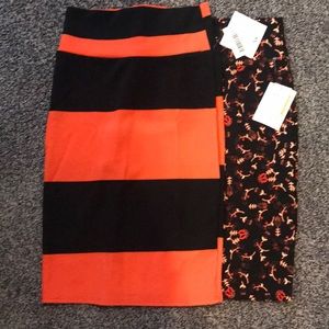 Lularoe Cassie skirts. NWT Size Xs 2pk